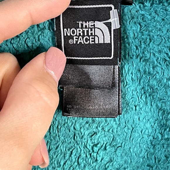 TNF The North Face Womens Osito Jacket Teal Blue | Soft Fuzzy | Size XS - Picture 4 of 5